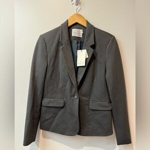 Rosemunde of Copenhagen Charcoal one button fully lined blazer retail $145
